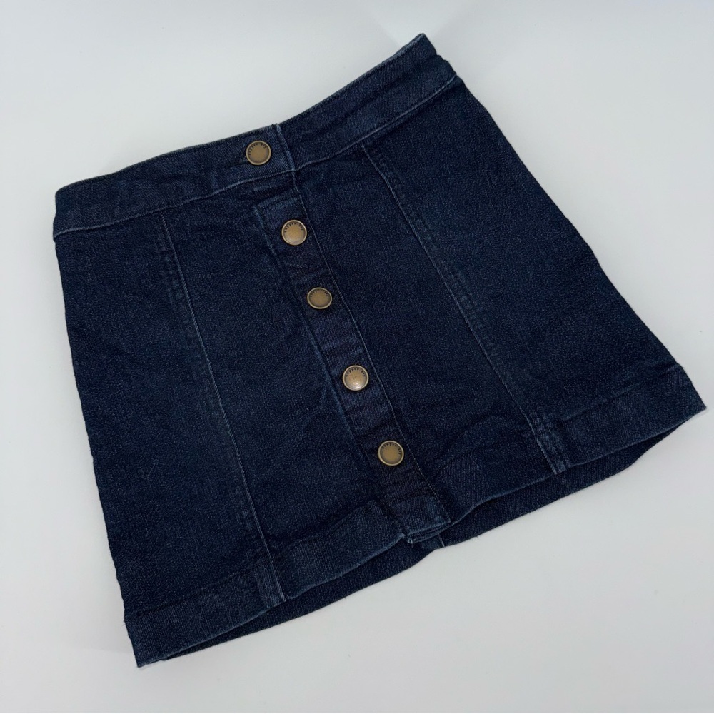 Copper Key Girls Dark Blue Denim Skirt